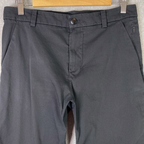 Lululemon Mens 30 Black Commission Pant Classic Swift Cotton 34" - Picture 2 of 9